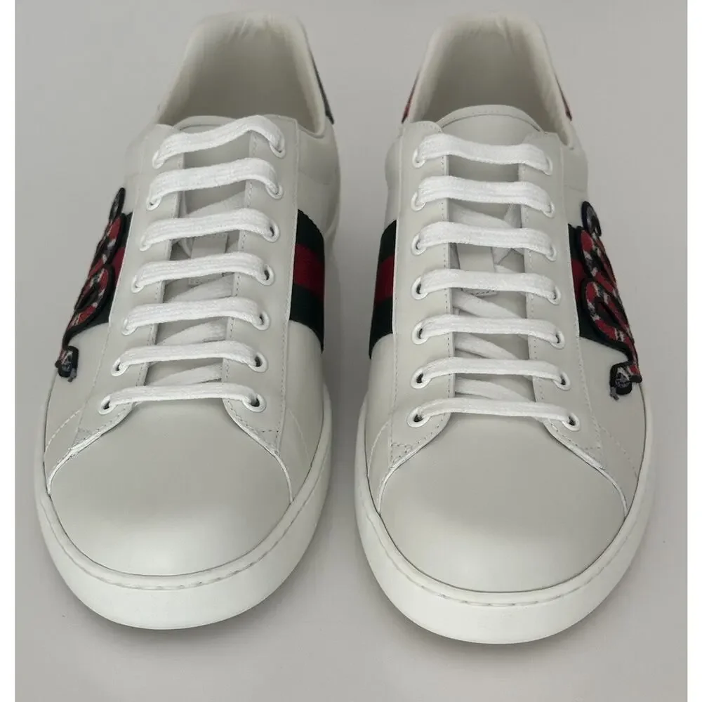 Gucci Men's Soft White Snake dSneakers 14.5 US (Gucci 13.5) 456230 IT NIB